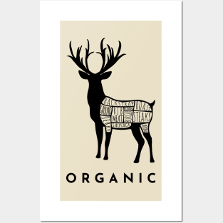 Hunting Deer is Organic Cuts of Meat for Hunters Posters and Art